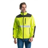 Endüstri Giyim Şensel, Reflektörlü Softshell Mont, Sarı -91E2666- Su İtici Sarı M