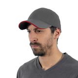 Endüstri Giyim Şensel, Spor Şapka, Gri-Kırmızı -110E386- Günlük Şapka, Outdoor