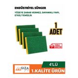 Endüstriyel Bulaşık Süngeri Büyük 4 Lü Paket