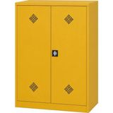Endüstriyel Çok Amaçlı Dolap Kiler Ofis Dolabı Çelik Dolap 92X42X120 - Sarı
