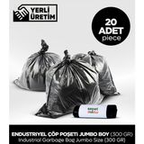 Endüstriyel Çöp Poşeti Jumbo Boy/300 Gr (20 Adet)