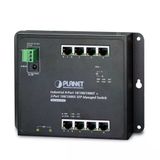 Endüstriyel Duvar Tip Yönetilebilir Switch (Industrial Flat-type Managed Switch)8 x 10/100/1000T2 x 100/1000X SFPL2/L4IP30, -40~75 derece C