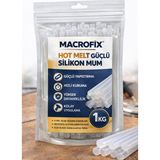 Endüstriyel Kesim MACROFIX 1 kg Sıcak Mum Silikon Çubuk 11.3mm Kokusuz ve Kolay Uygulama için Güçlü Yapıştırıcı