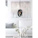 Endüstriyel Siyah Metal Oval Model Tekli Sarkıt Salon hol Mutfak Avize Modelleri