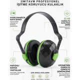 Endüstriyel Ümit Yapı Market Işitme Koruyucu Kulaklık – 22 Db Snr Gürültü Önleyici, Hafızalı Süngerli Iş Güvenliği ve Atış Kulaklığı