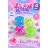 eneci 4'LÜ MİNİK 3 CM PATİLER SQUISHY SUKUŞİ MOJMOJ STRES GİDERİCİ OYUNCAK