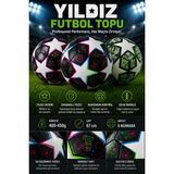 Eneci Yıldız Model Renkli 5 No Futbol Topu 1. Kalite 400-450 Gram Şişik 67 cm Çap