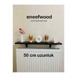 eneefwood petek üstü raf 50x15 mat siyah dresuar