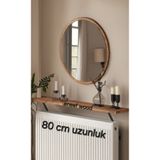 eneefwood petek üstü raf 80x15 atlantik çam metal ayaklı dresuar