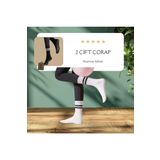 Enefendi 2 Çift Yoga Pilates Çorabı Kadın Kaymaz Silikon Taban Pamuklu Soket Tenis Çorap Havlulu Siyah Beyaz.