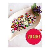 Enefendi 20 Adet Sticker 3D Yapışkanlı Matara Sticker Karışık Gelir Hediye Oyuncak Desenli