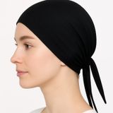 Enefendi Silikonlu Düz Bone Kaymayan Tesettür Hijab İç Bone Dikişsiz Siyah Çok Renkli