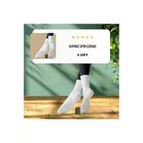 ENEFENDİ YOGABEYAZ 2 Çift Yoga Pilates Çorabi Kadin Silikon Kaymaz Taban Pamuklu Soket Tenis Çorap Alti Havlulu Beyaz