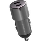 Energea Aludrive D60 66W 2 Adet 33W Type-C Çıkışlı Alüminyum Araç Içi Şarj Aleti - Siyah - 1