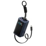 Energea ComPac Arc 45 Dijital Göstergeli 10.000 mAh Dahili Type-C Kablolu 45W Şarj Çıkışlı PD Hızlı Şarj Powerbank - Mav