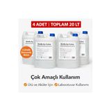 Energic 4 Adet Distile Su 5 Litre Toplam 20 Litre Saflaştırılmış Deiyonize Saf Su Çok Amaçlı Kullanım