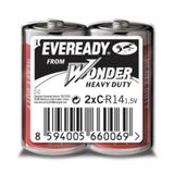 Energizer (C8-0829) Eveready Çinko Karbon Heavy Duty Orta C Pil 2Li Shrink