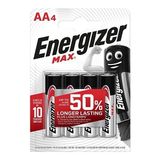 Energizer Max Alk Aa Chp4 Yarım Kalem Pil 1,5 V Alkalin Güçlü Enerji Kaynağı