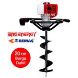Energy DZ52-20 Benzinli Toprak Burgu Makinesi 20 Cm Burgulu