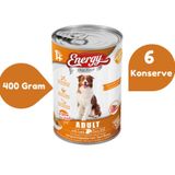 Energy Kuzu Etli Konserve 6x400 gr Yetişkin Köpek Maması
