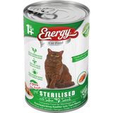 Energy Somonlu Kısırlaştırılmış Yaş Konserve 90x400 gr Kedi Mama