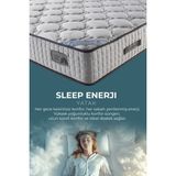 Enerji Model Full Ortopedik Yatak 30 cm | Orta Sert Terletmez Kumaş, 7 Yıl Çökmeme Garantili - 90 x 190 cm