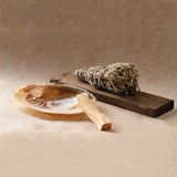 Enerji Ritüel Seti - Wish Kit ( İncili Sedef Tütsülük + Palo Santo Tütsü + Adaçayı Tütsü) - Sarı - 1 Adet