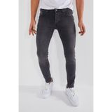 ENERJİN Erkek Jeans SLİM Fit Likralı Antrasitt Tırnaklı