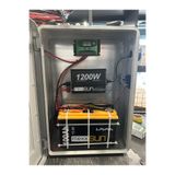 EnerjiStar konteyner için güneş enerji paketi 100 ah lifepo4 lityum akülü 1200w gücünde