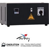 ENERJİTEM Regülatör 10 Kva Monofaze Servo Kontrollü Voltaj Regülatörü, 10 Kva Regülatör