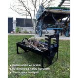 Enerjivar Katlanır Mangal Katlanır Pratik Mangal Yırtılmaz Çanta Hediyeli