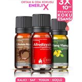 Enerjix Oda Kokusu 3X10ML Esansiyel Uçucu Yağ %100 Doğal Oda Kokusu Afrodizyak Çikolata Ylang - 3 adet