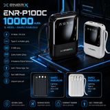 eNerRX Enerx ENR-P10DC 10.000 mAh 2A Dahili Kablolu Powerbank Siyah