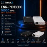 eNerRX ENR-P10188DC 10.000 mAh 2.1 Amper Dijital Göstergeli Beyaz Powerbank