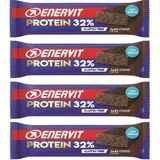 Enervit Dark Chocolate Low Sugar Bitter Çikolatalı Proteın Bar 60 gr x 4 Adet - 55 gr