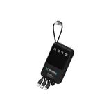 Enerx ENR-P10DC 10.000 mAh 2.0 Amper Dahili Kablolu Siyah Powerbank