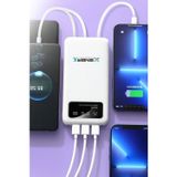 Enerx ENR-P20DC 20.000 mAh 2.1 Amper Dahili Kablolu Siyah Powerbank