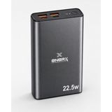 Enerx ENR-P20MT Powerbank 20000 Mah 22.5W Hızlı Şarj, Yeni Nesil Metal Kasa Taşınabilir Şarj Cihazı - Siyah