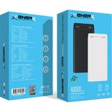 Enerx ENR-P40C 40.000 Mah 2.1A LED Göstergeli Powerbank - Siyah