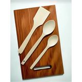 Enes 3 Parça Ahşap Set Tahta Kaşık Set ve Spatula