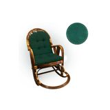 enesmefrusat 45x45 Bahçe Ve Bambu Sandalye Minderi Koyu Yeşil
