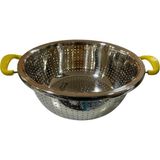 Enfa 28 cm Renkli Bakalit Kulplu Makarna ve Pirinç Süzgeci - Mavi - 28 cm pirinç ve makarna süzgeci