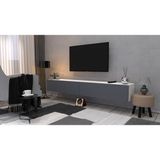 Enfa Store Aspas Tv Ünitesi Mdf ,tv Sehpası - Gri - Beyaz