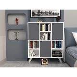 Enfa Store Check Çok Amaçlı DOLAP, Mdf,çocuk Dolabı,mutfak Dolabı,banyo Dolabı - Beyaz - Gri