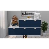 Enfa Store Kahve KÖŞESI,Mdf, Çok Amaçlı Dolap,mutfak Dolabı - Mavi - Beyaz
