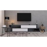 Enfa Store Modern 3 Tv ÜNITESI,Mdf,tv Sehpa - GRİ BEYAZ 5 - Gri - Beyaz