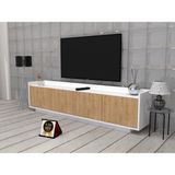 Enfa Store Molto 2 Tv ÜNITESI, Mdf,kolay Kurulum,tv Sehpa - Beyaz Ceviz - 160 cm