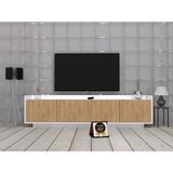Enfa Store Molto 2 Tv ÜNITESI, Mdf,kolay Kurulum,tv Sehpa - Beyaz Ceviz - 180 cm