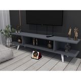 Enfa Store Rayo Tv Ünitesi,mdf,tv Sehpa,tv Dolap,kolay Kurulum - Antrasit - Gri - 150 cm