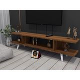 Enfa Store Rayo Tv Ünitesi,mdf,tv Sehpa,tv Dolap,kolay Kurulum - Koyu Ceviz - 150 cm